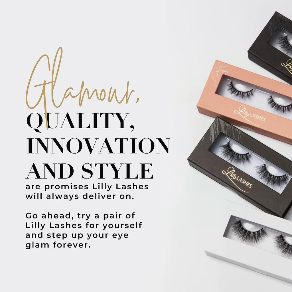 Lilly Lashes Clear Eyelash Glue - Brush-On, Latex-Free Adhesive for False & Natural Lashes