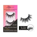 Lilly Lashes Self Adhesive Band 3D Faux Mink Eyelashes – No Glue Needed, Body Heat Activated, Reusable Up to 5x (Miami)