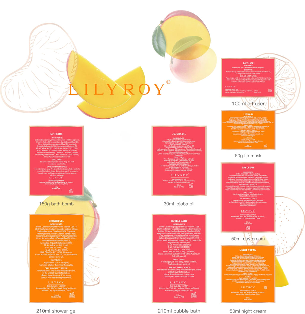 Valentine's Day Bath Gift Basket for Women by LILY ROY – 23-Piece Spa Set