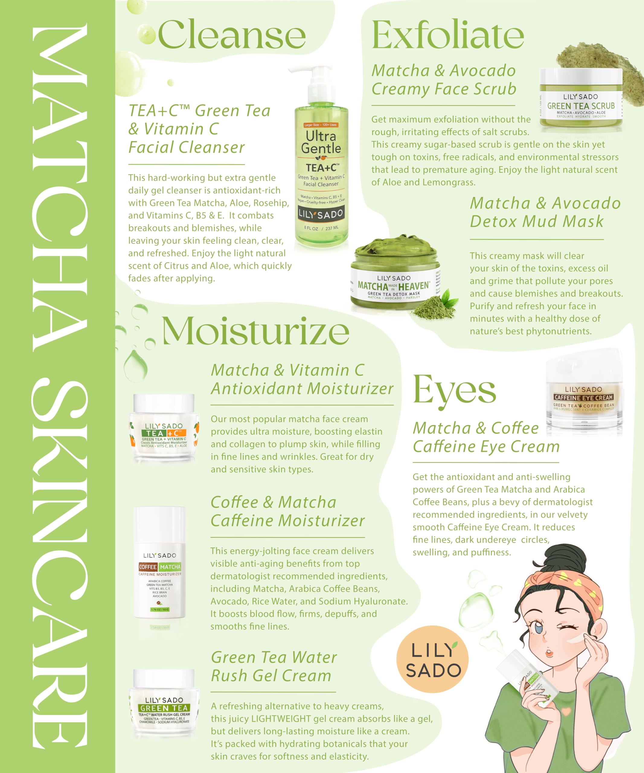 LILY SADO MATCHA MADE IN HEAVEN Green Tea Mask - Avocado & Anti-Aging