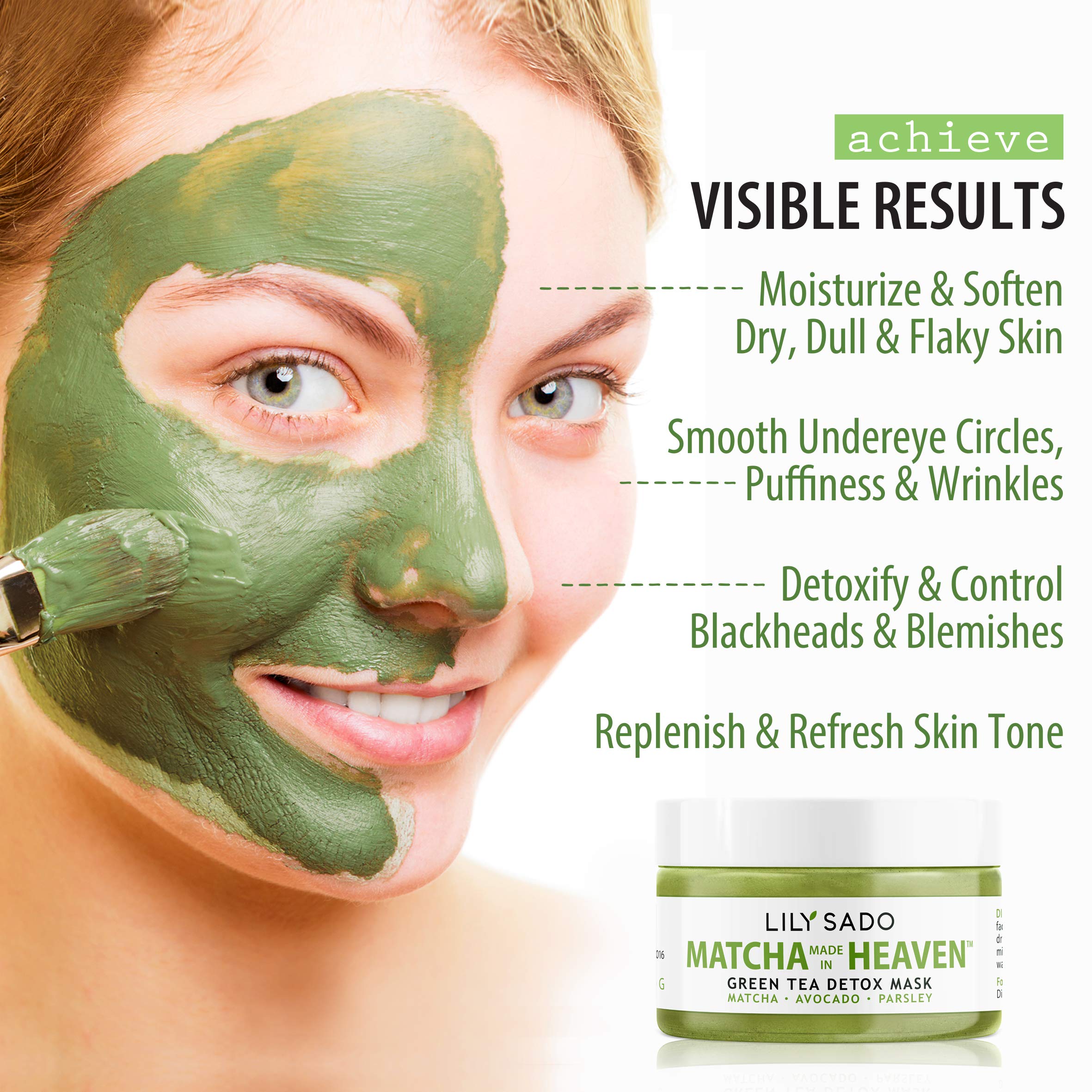 LILY SADO MATCHA MADE IN HEAVEN Green Tea Mask - Avocado & Anti-Aging