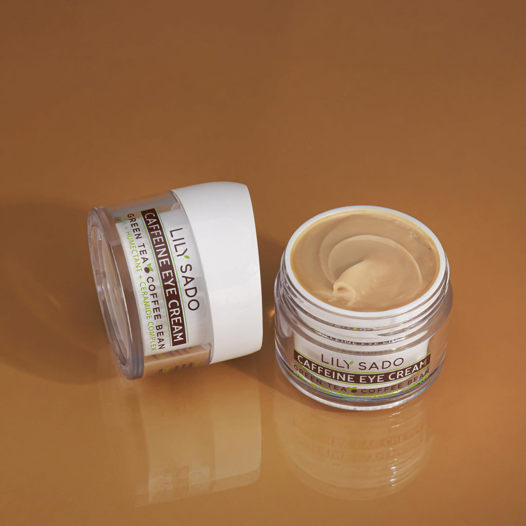LILY SADO TEA+C Coffee & Matcha Eye Cream – Vegan Anti-Aging Eye Moisturizer