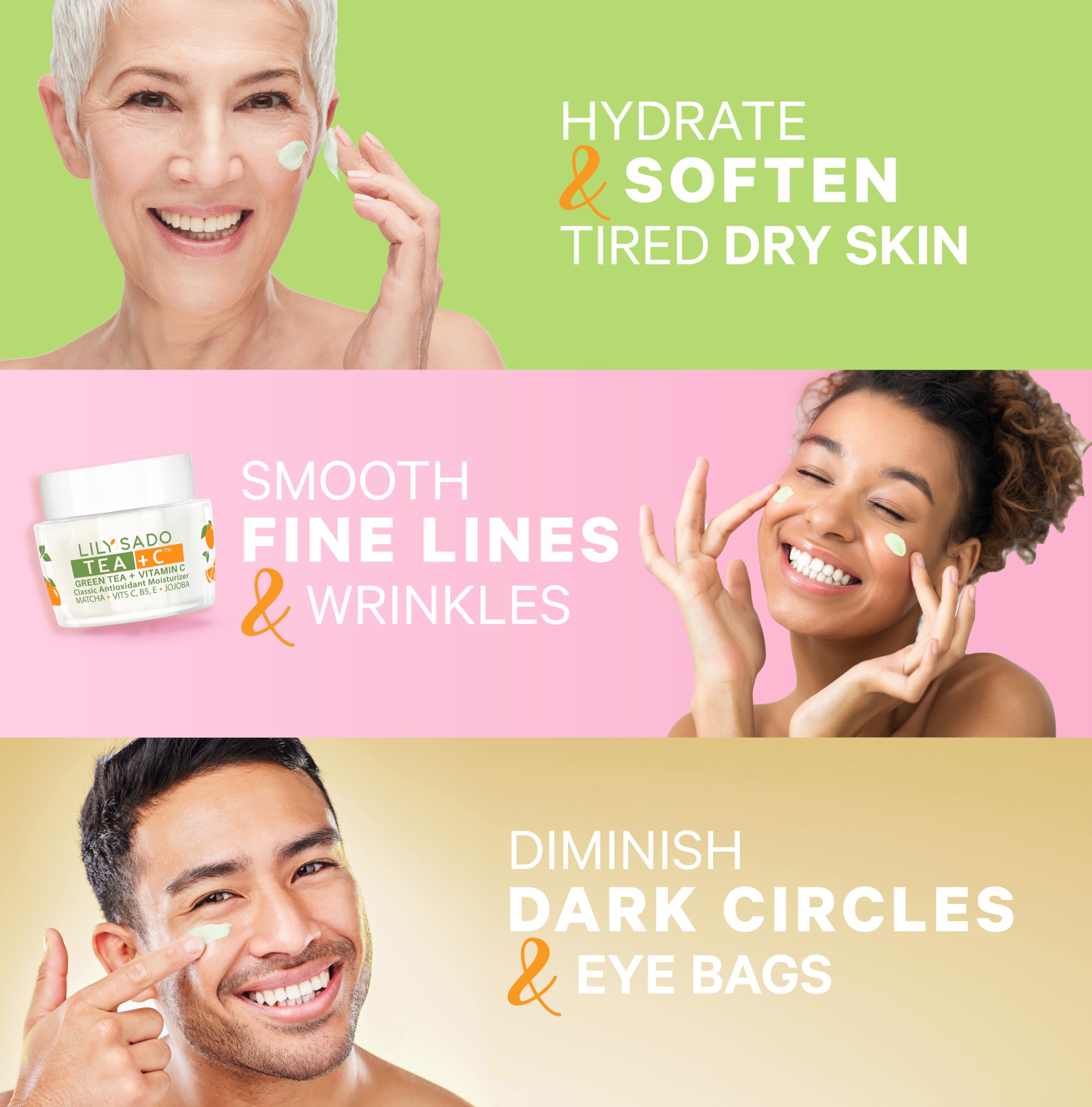 LILY SADO TEA+C Green Tea Matcha & Vitamin C Moisturizer