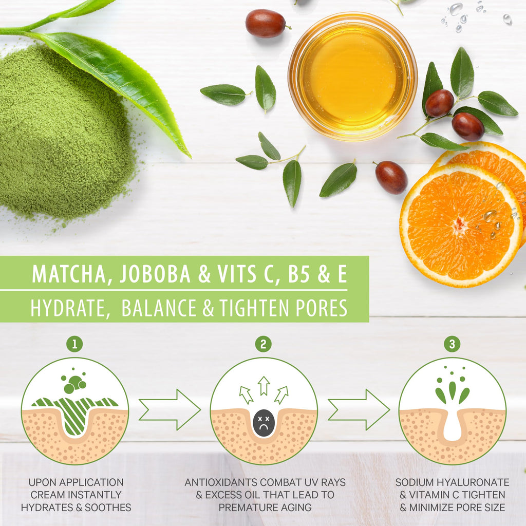LILY SADO TEA+C Green Tea Matcha & Vitamin C Moisturizer