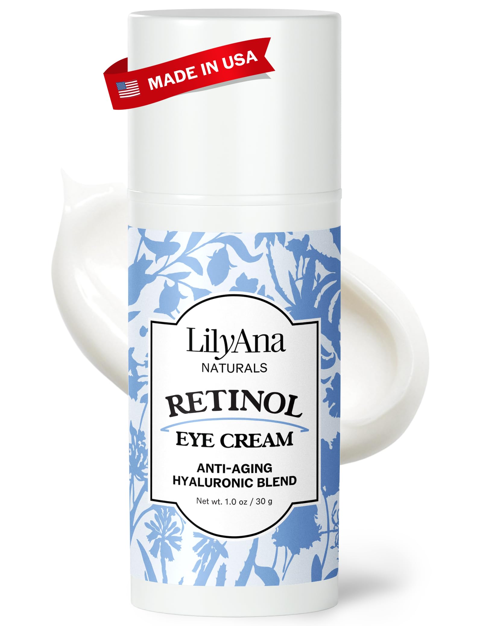 LilyAna Naturals Eye Cream - Dark Circles, Puffiness & Fine Lines (1 oz)