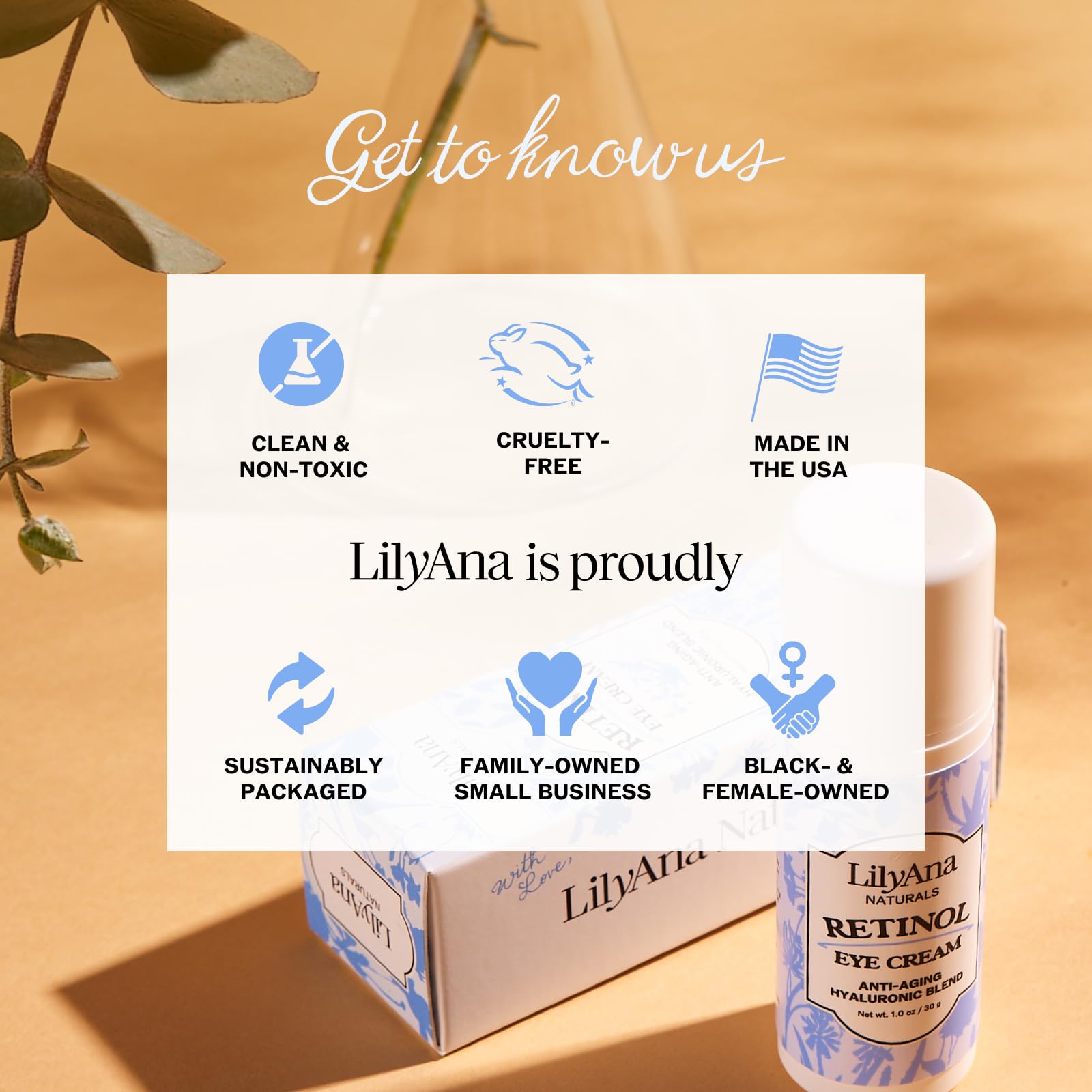 LilyAna Naturals Eye Cream - Dark Circles, Puffiness & Fine Lines (1 oz)