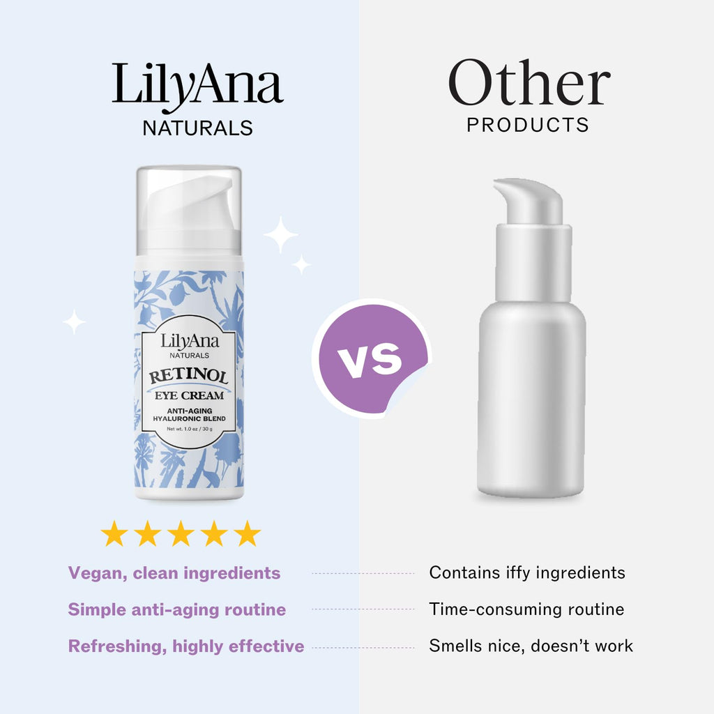 LilyAna Naturals Eye Cream - Dark Circles, Puffiness & Fine Lines (1 oz)