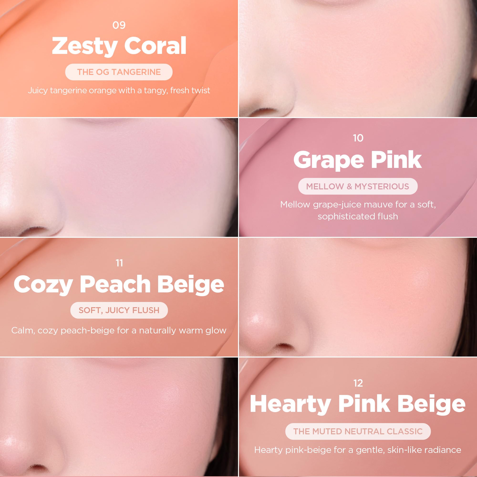 Lilybyred Luv Beam Cheek Balm — Heart-Shaped Cream Blush, Semi-Matte Finish