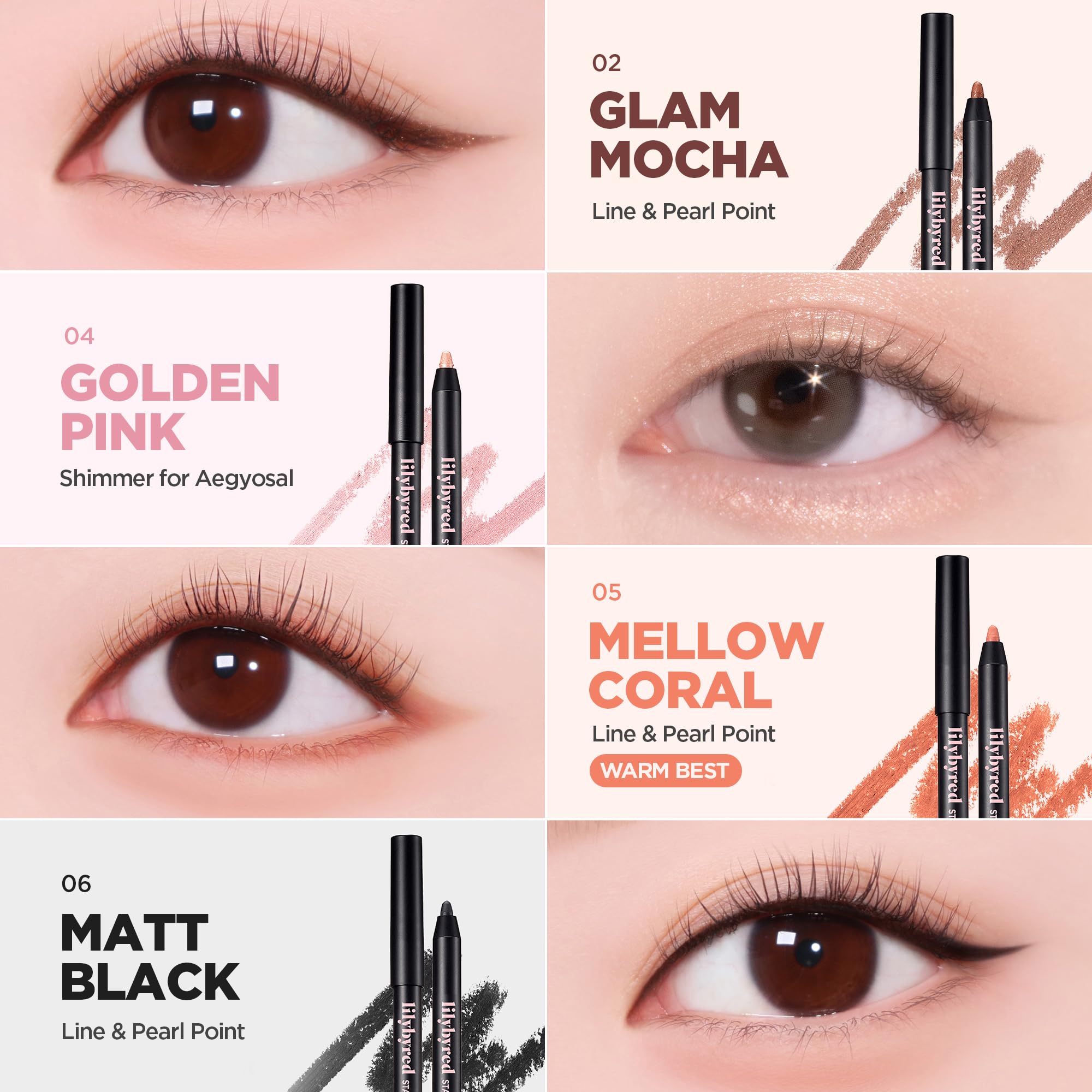 lilybyred Starry Eyes AM9 to PM9 Gel Eyeliner | Misty Fig, Intense Color, Smudge-Proof