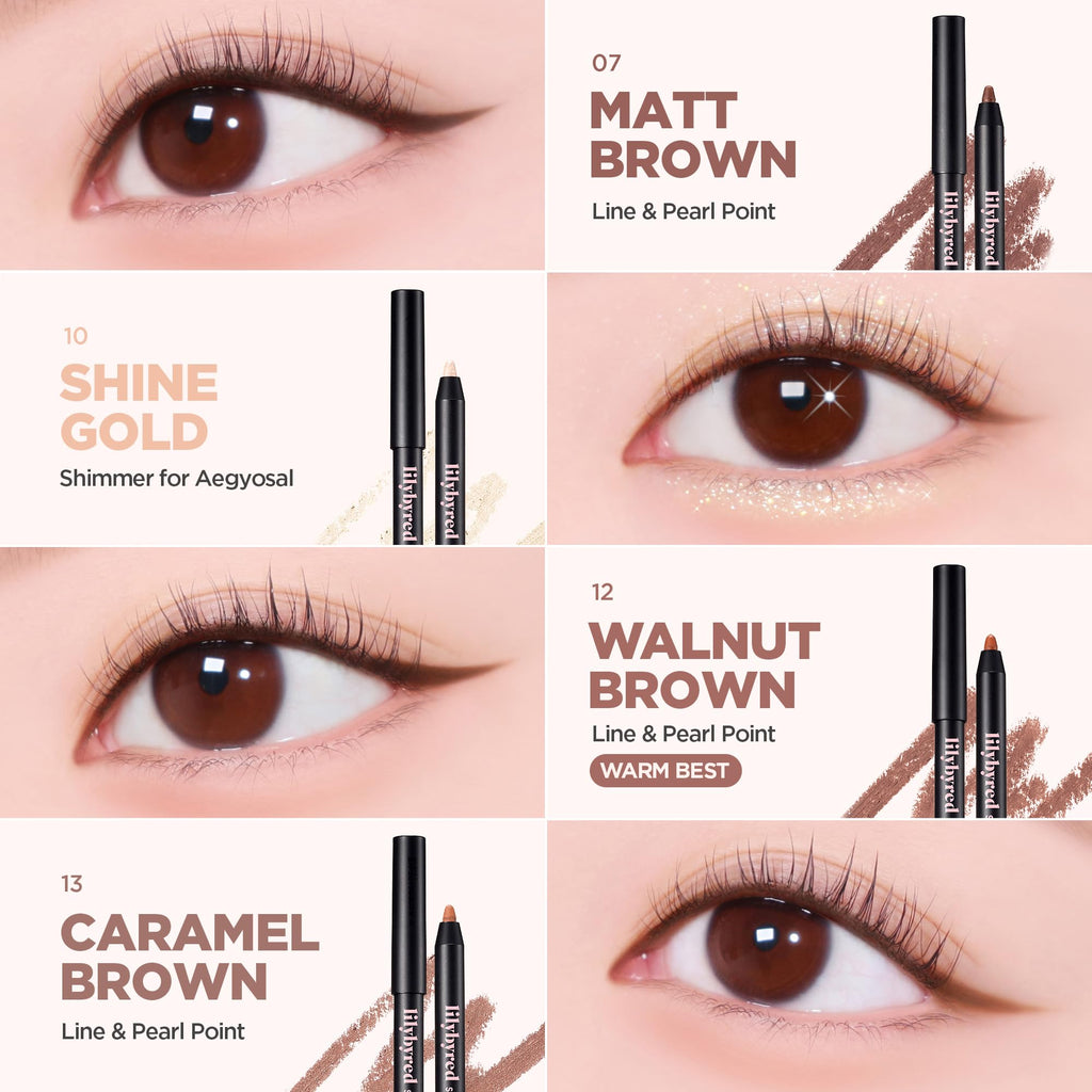 lilybyred Starry Eyes AM9 to PM9 Gel Eyeliner | Misty Fig, Intense Color, Smudge-Proof