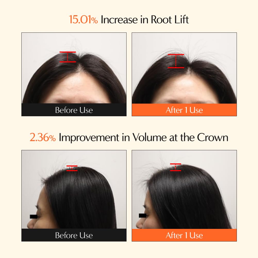 lilyeve GrowTurn 3D Volume Shampoo with Built-In Brush | Fuller-Looking Hair & Gentle Scalp Care | 6.76 Fl Oz