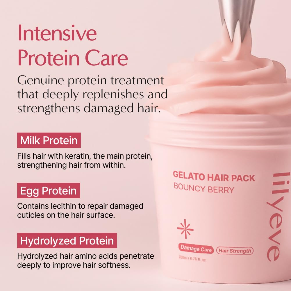 lilyeve REPAIRTURN Gelato Hair Pack – Milk, Egg & Protein for Damaged Hair Repair