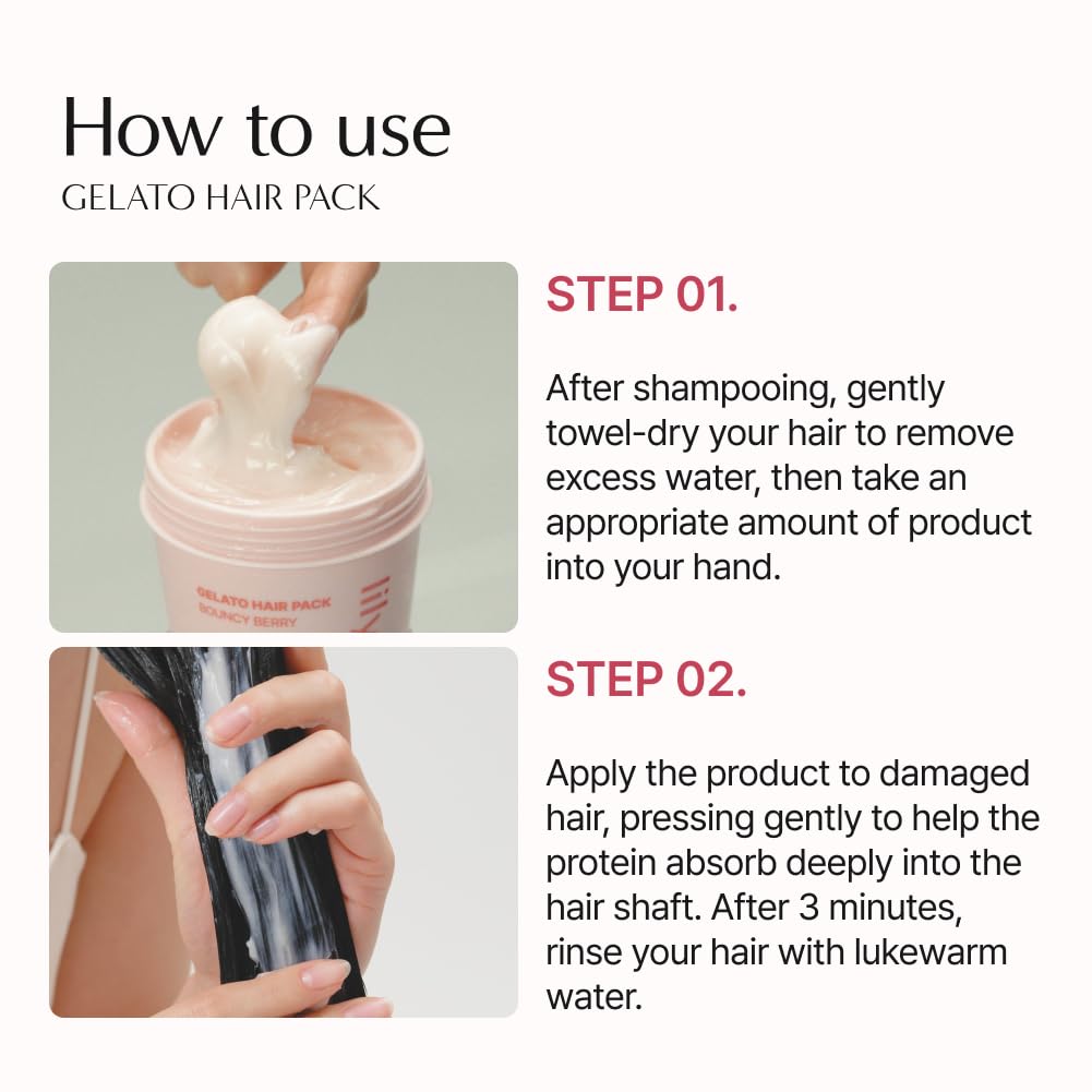 lilyeve REPAIRTURN Gelato Hair Pack – Milk, Egg & Protein for Damaged Hair Repair