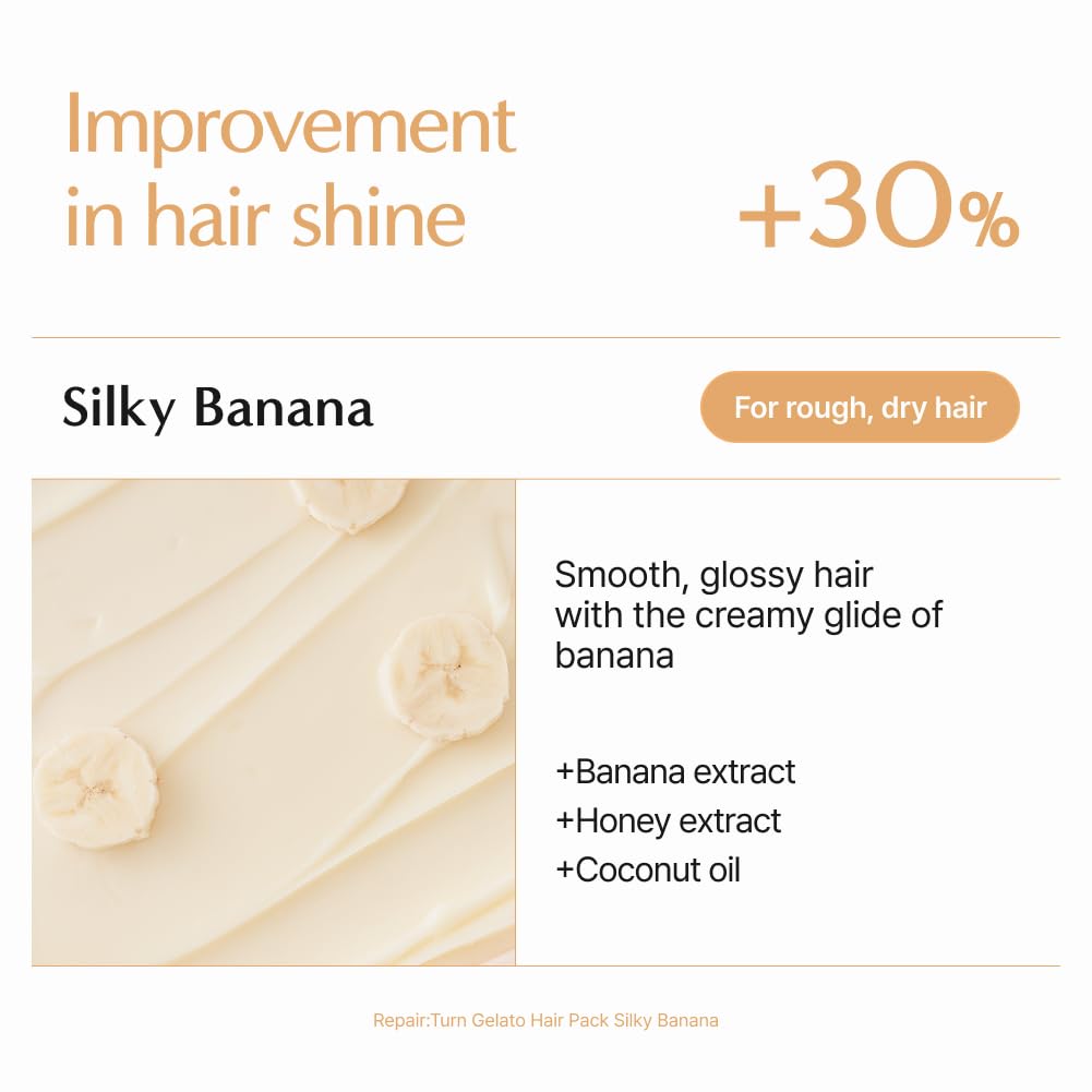 lilyeve REPAIRTURN Gelato Hair Pack – Milk, Egg & Protein for Damaged Hair Repair