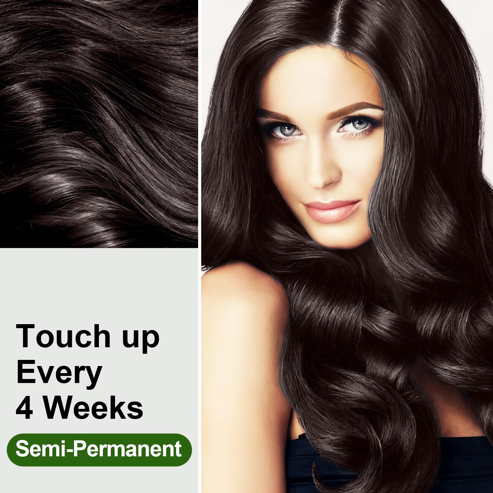 Limer Hair Dye Shampoo Dark Ash Brown – 3-in-1 Gray Coverage for Men & Women