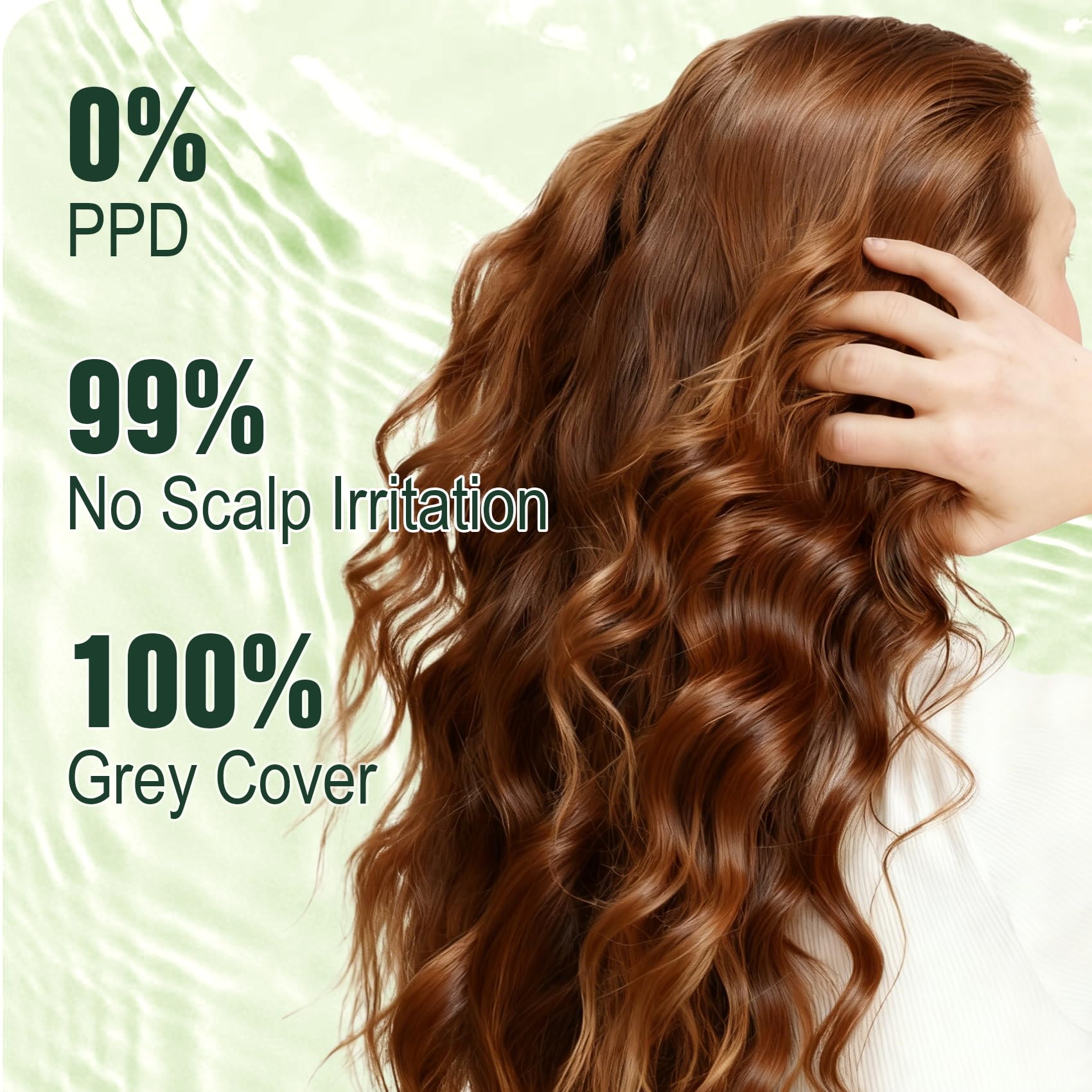 Limer Hair Dye Shampoo Dark Brown - PPD-Free & Ammonia-Free, 6-in-1 Herbal Color for Gray Coverage (6.76 fl oz/200 ml)