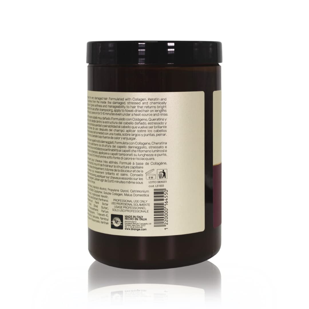 LINANGE Emergency Reconstruction Mask for Very Damaged Hair – Nourishing Treatment 1000ml
