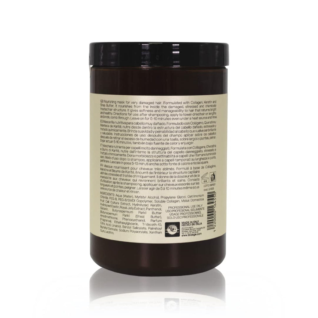 LINANGE Emergency Reconstruction Mask for Very Damaged Hair – Nourishing Treatment 1000ml