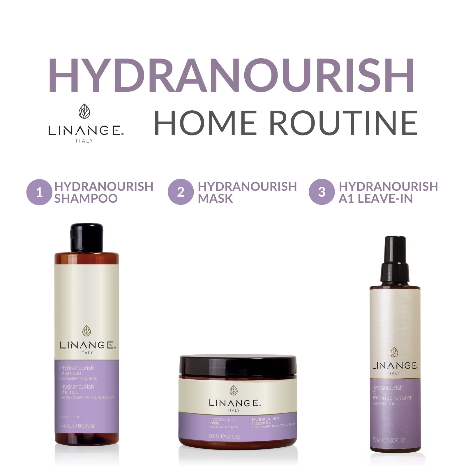 LINANGE Hydranourish A1 Leave-In Conditioner Spray – Deep Hydration & Color Protection