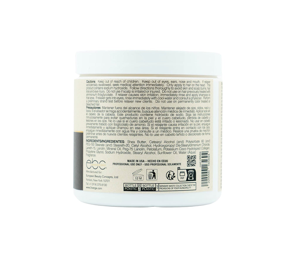 Linange Relaxer with Shea Butter 1 lb – Permanently Straighten Hair with Nourishing Shea & Sunflower Oil