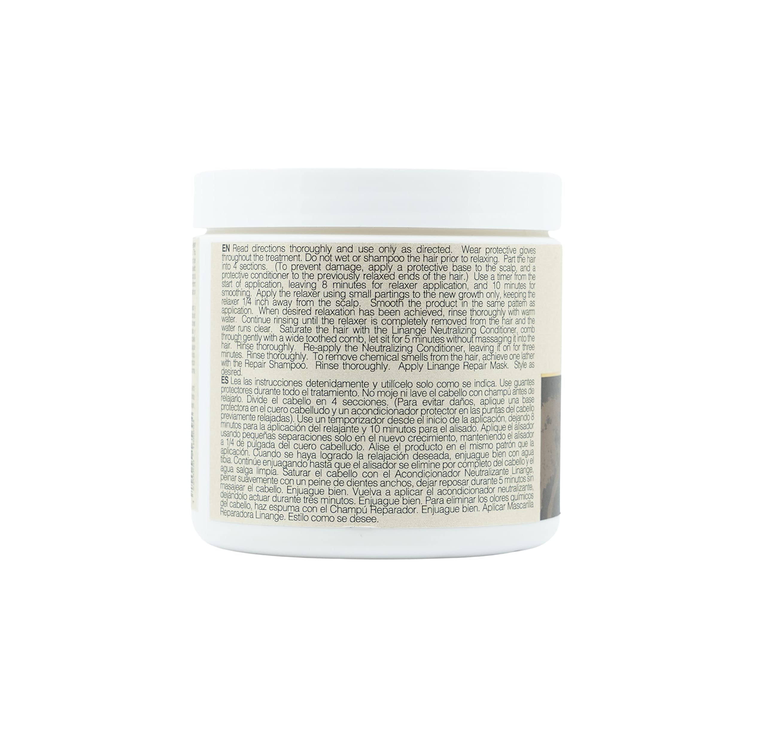 Linange Relaxer with Shea Butter 1 lb – Permanently Straighten Hair with Nourishing Shea & Sunflower Oil