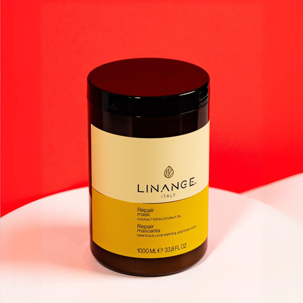 LINANGE Repair Mask with Shea Butter & Coconut Oil – Deep Conditioning Hair Treatment (33.8 oz)