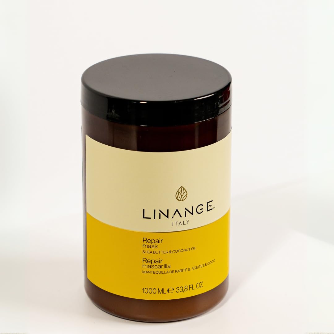 LINANGE Repair Mask with Shea Butter & Coconut Oil – Deep Conditioning Hair Treatment (33.8 oz)