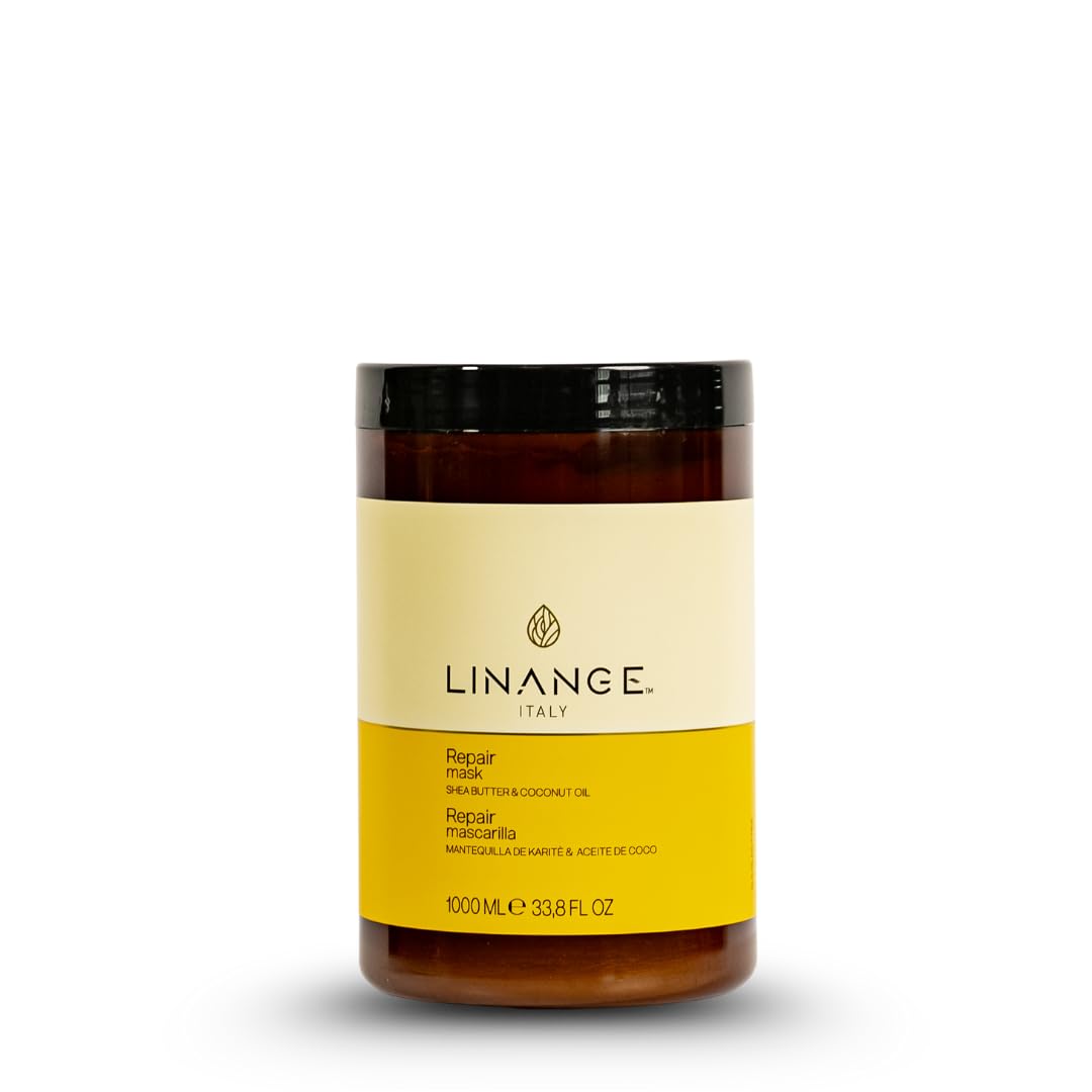 LINANGE Repair Mask with Shea Butter & Coconut Oil – Deep Conditioning Hair Treatment (33.8 oz)