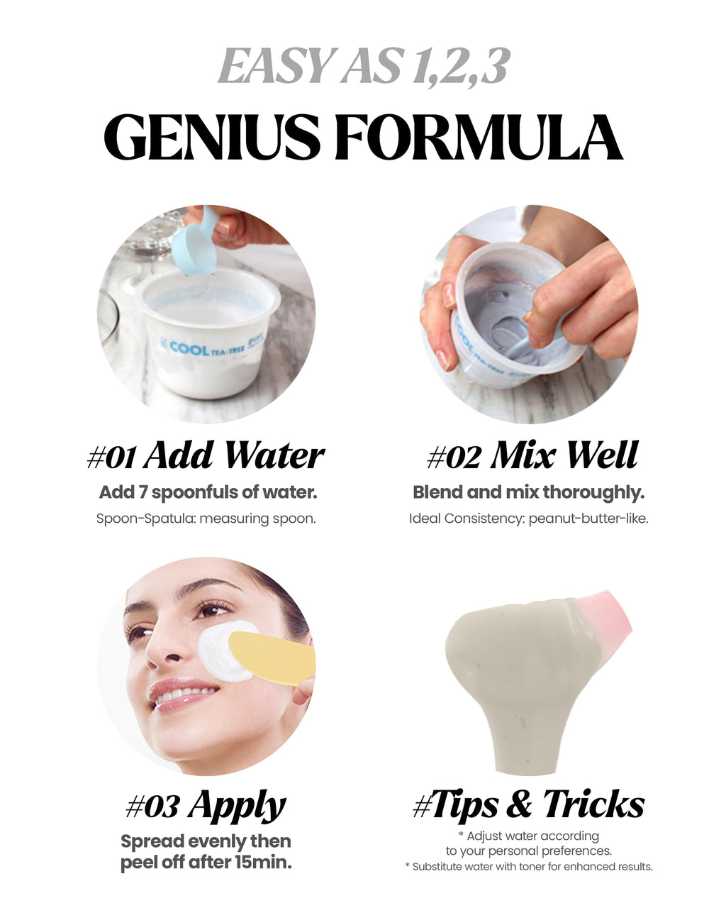 LINDSAY HOME AESTHETICS Collagen Modeling Mask Cup Pack – Korean Peel-Off Mask with Spatula (6 pcs)