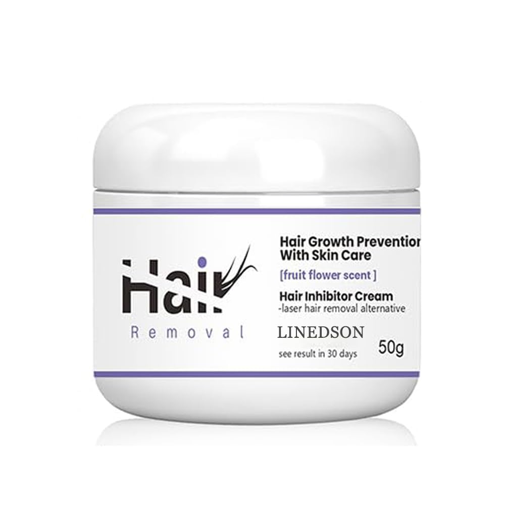 LINEDSON Facial Hair Inhibitor Cream 50g — Gentle, Targeted Hair Growth Inhibition for Face, Bikini, and More