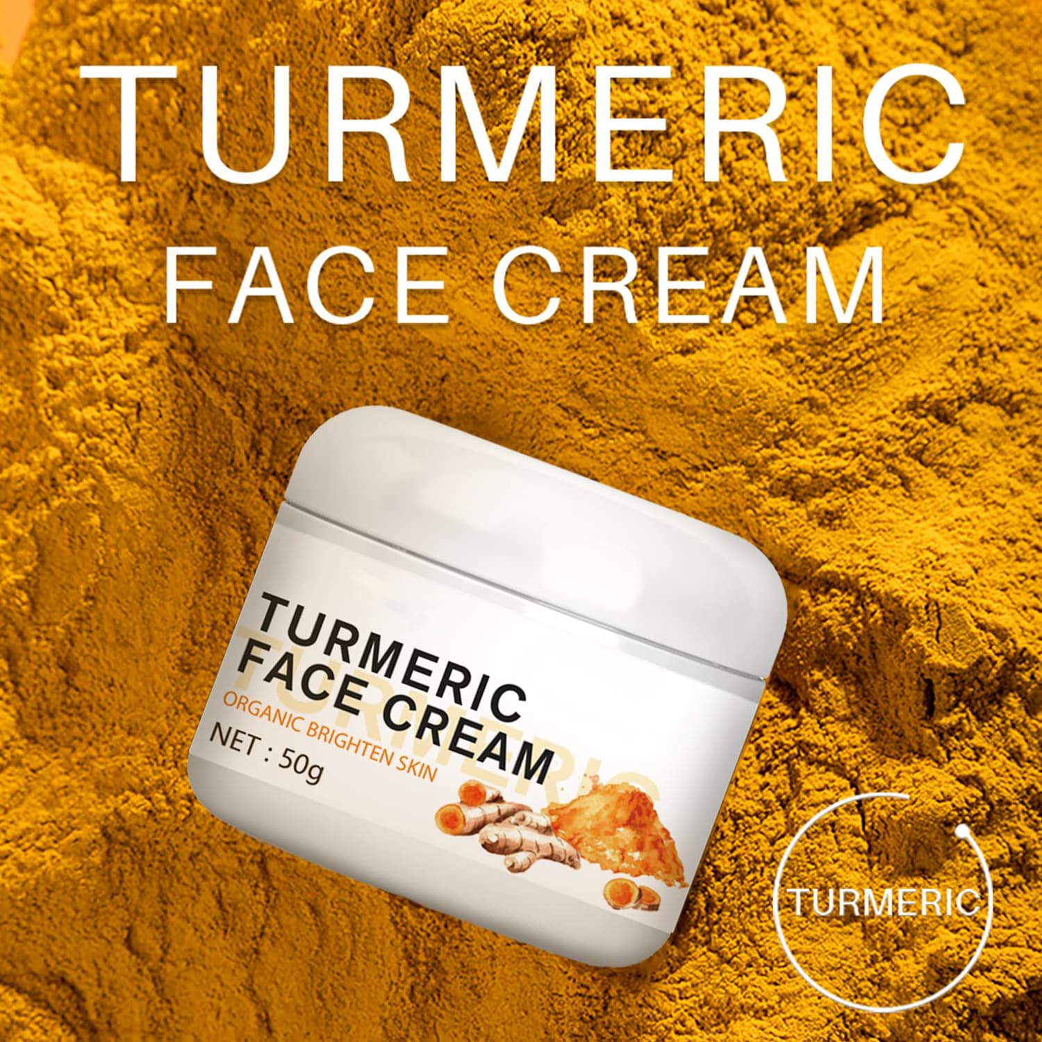 LINEDSON Turmeric Vitamin C Face Cream - 2-Pack Anti-Aging Moisturizer