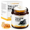 Lingmeier Beef Tallow Balm - Unscented Whipped Tallow with Grass Fed Beef Tallow & Honey | Natural Moisturizer for Dry and Sensitive Skin