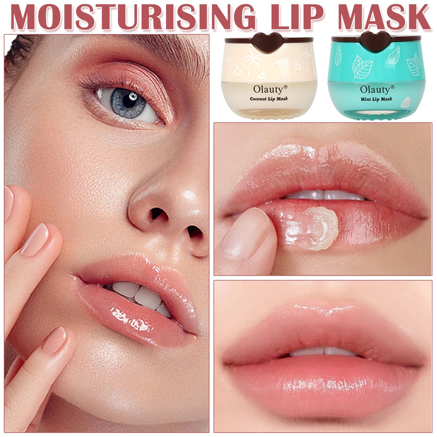 Lingyun 6Pcs Bee Lip Balm Honey Pot – Lip Sleeping Mask with Propolis & Vitamin E | Gifts