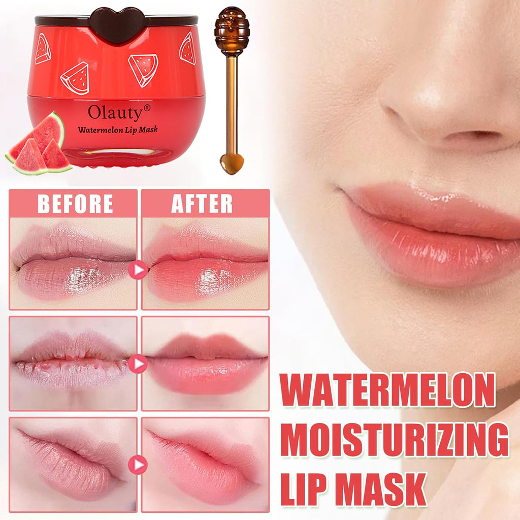 Lingyun 6Pcs Bee Lip Balm Honey Pot – Lip Sleeping Mask with Propolis & Vitamin E | Gifts