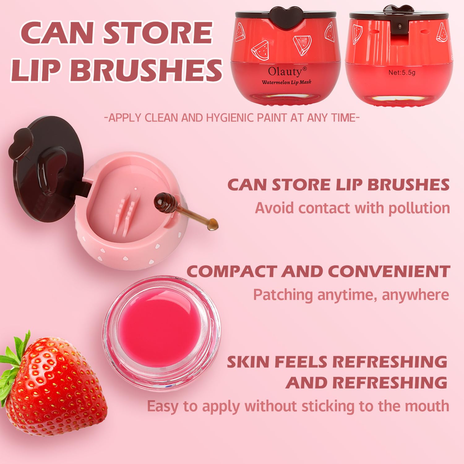 Lingyun 6Pcs Bee Lip Balm Honey Pot – Lip Sleeping Mask with Propolis & Vitamin E | Gifts