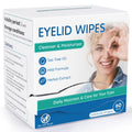 Linzercin 60-Count Tea Tree Eyelid Cleansing Wipes | Hypoallergenic & Travel-Ready