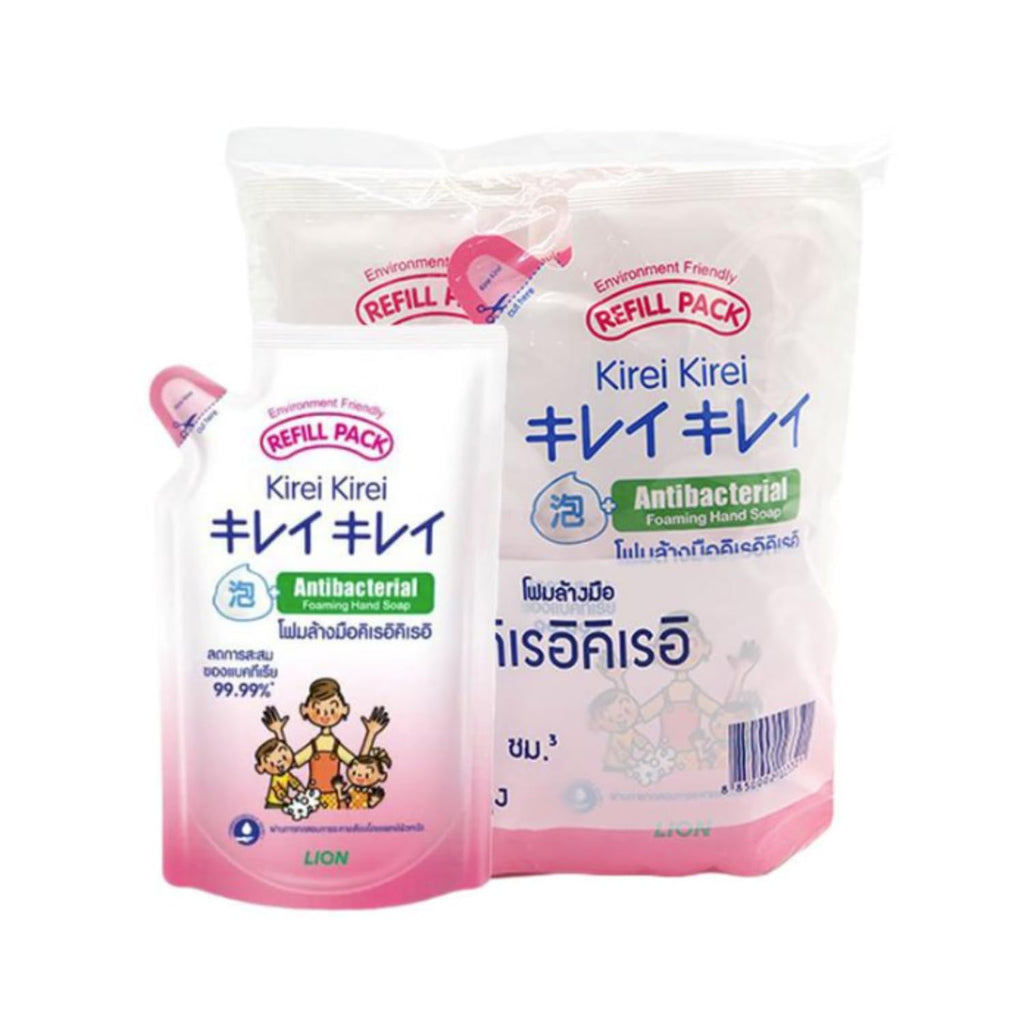 LION Kirei Kirei Foaming Hand Soap Refill 3x200ml – Plant-Based Clean & Peach Fragrance