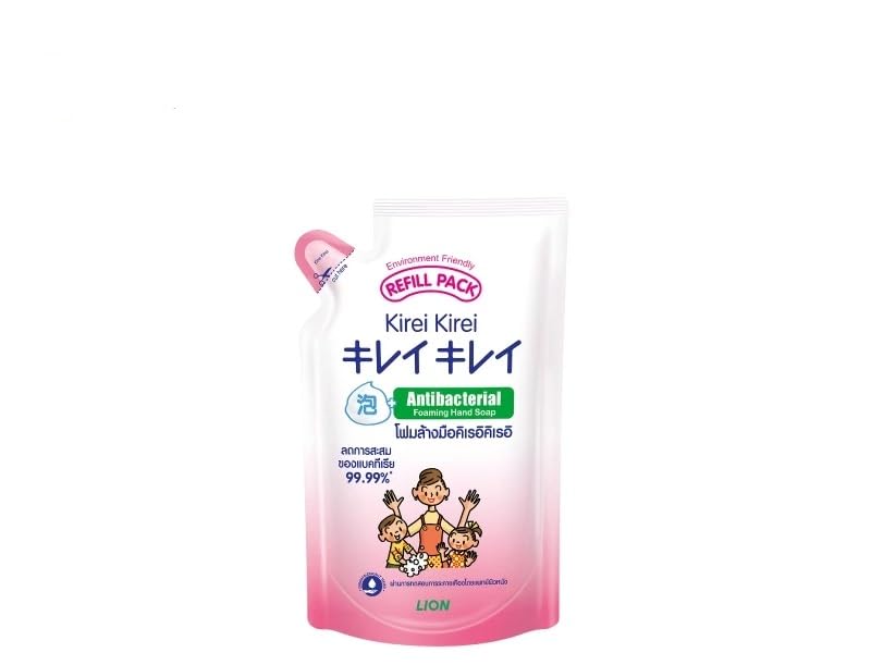 LION Kirei Kirei Foaming Hand Soap Refill 3x200ml – Plant-Based Clean & Peach Fragrance