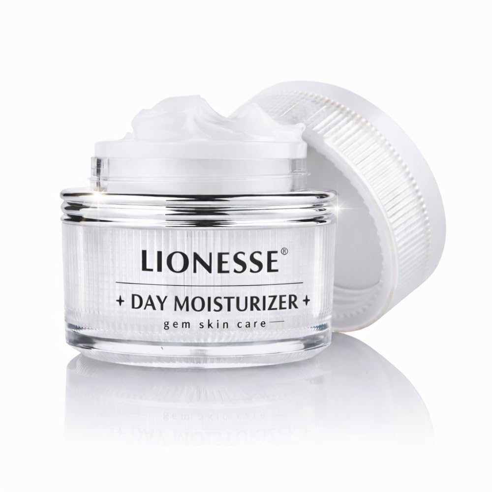 Lionesse White Pearl Day Moisturizer – Pearl Powder & Sunflower Seed Oil | 2.12 oz