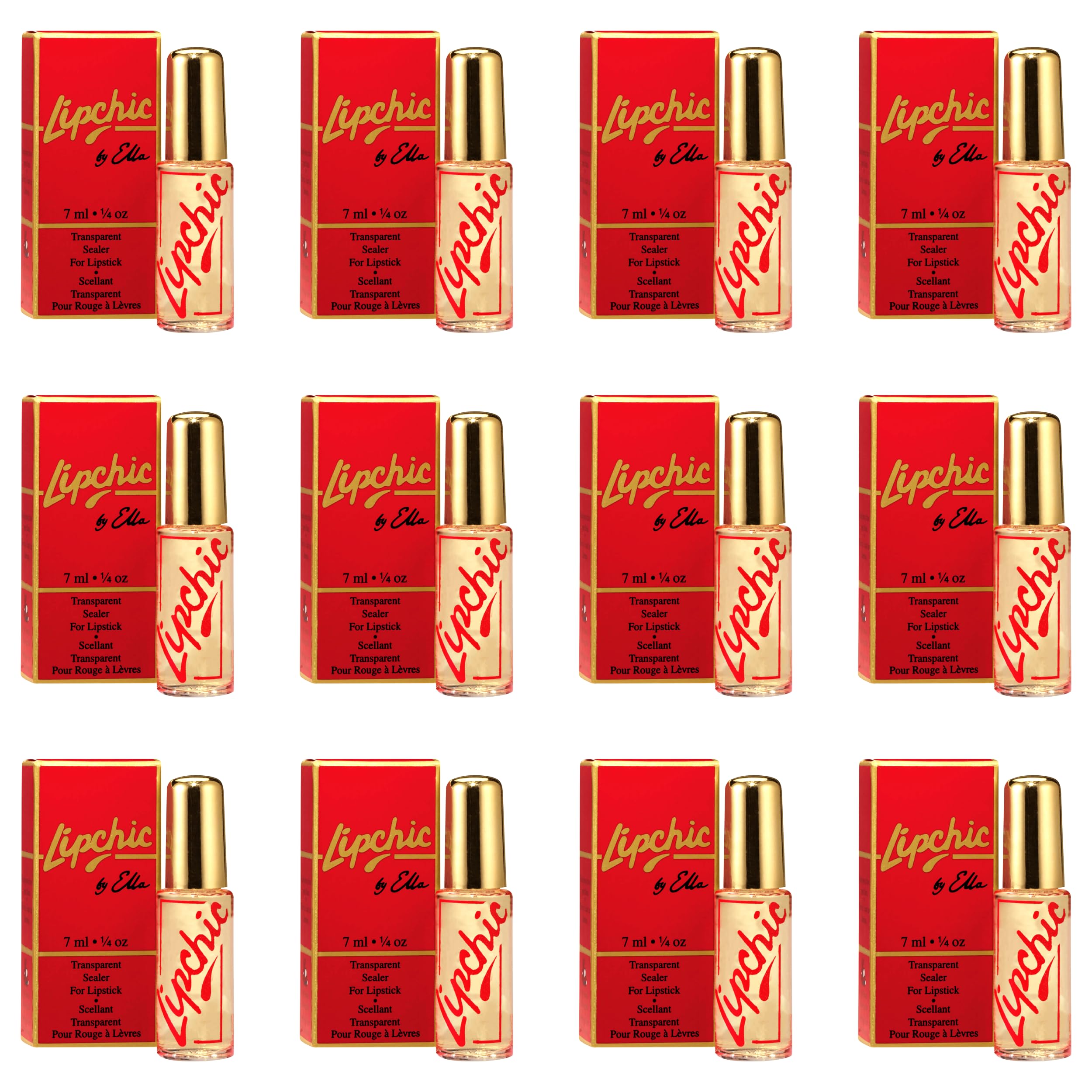 Ella Lip Chic International – 12-Pack Lipstick Sealer, Smudge-Proof & Long-Lasting