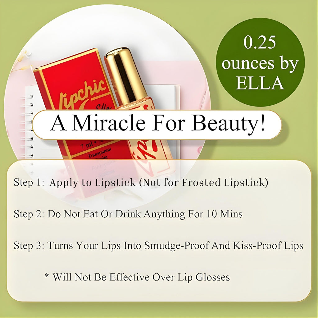 Ella Lip Chic International – 12-Pack Lipstick Sealer, Smudge-Proof & Long-Lasting