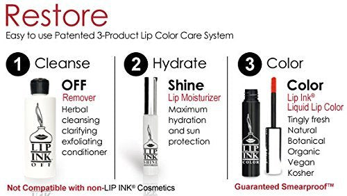 Lip Ink 100% Smearproof Trial Lip Kit – Rose | Organic & Vegan