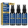 LIPEND 5% Minoxidil for Men Hair Growth Spray — Beards & Scalp, 3 x 2oz