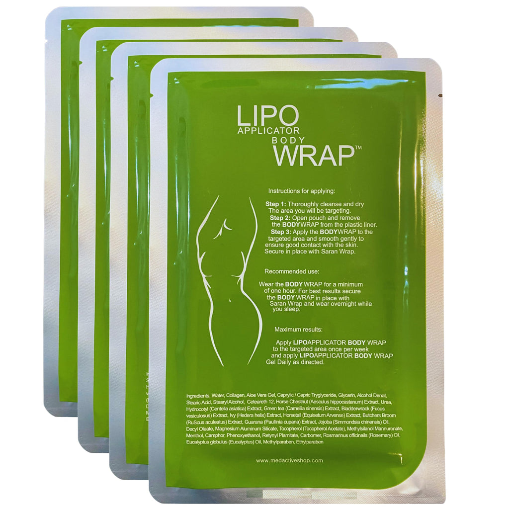 Lipo Applicator Ultimate Body Wrap — Guarana, Green Tea & Seaweed (4 Wraps)