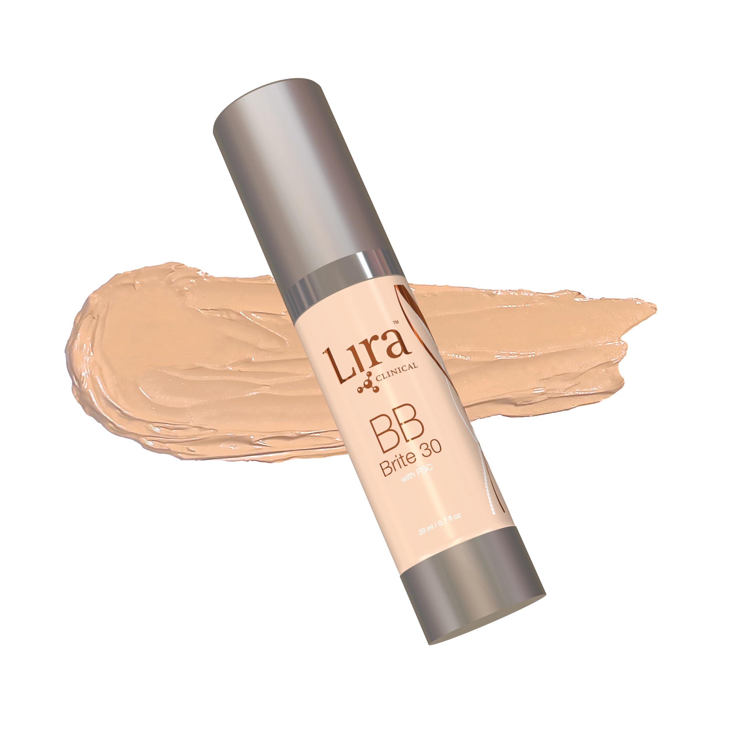 Lira Clinical BB Brite 30 - SPF 30 Tinted BB Cream with PSC & Vitamins | Full Coverage