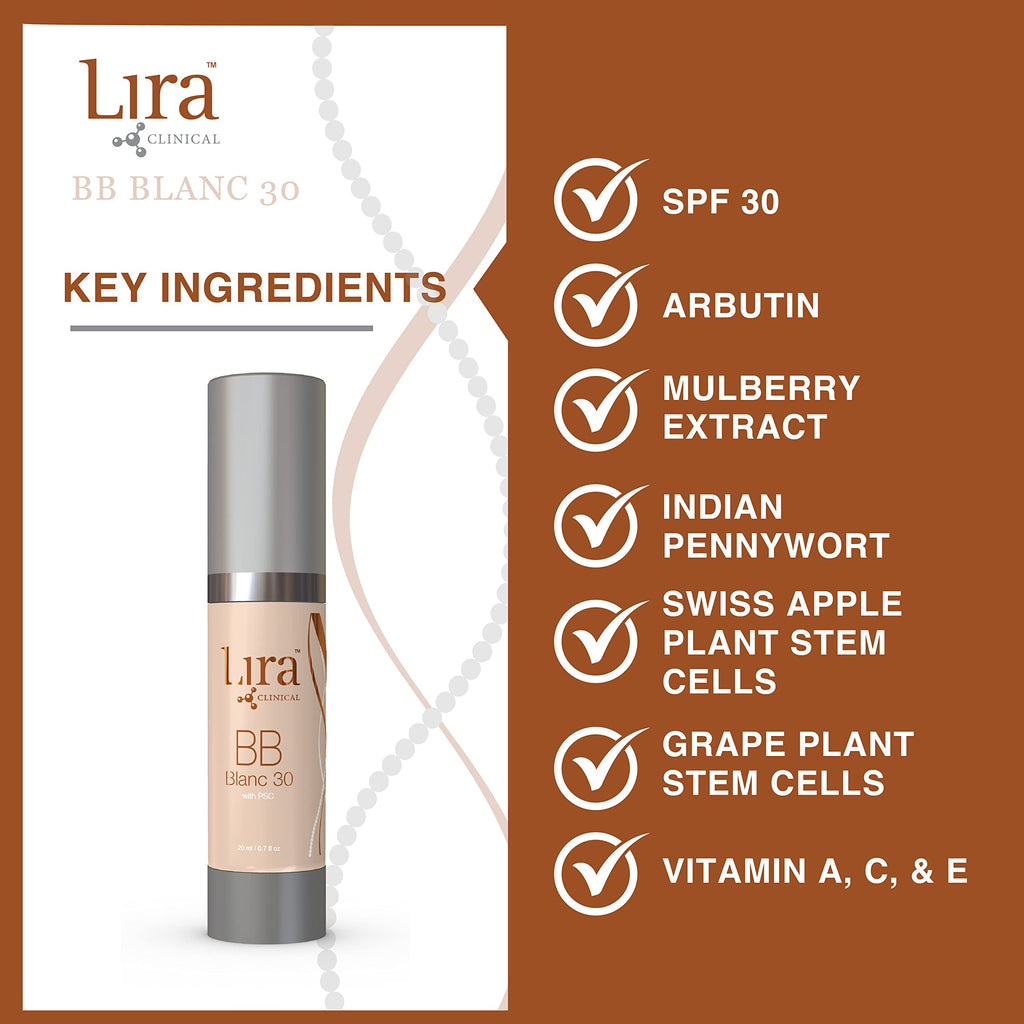 Lira Clinical BB Cream SPF 30 Blanc 30 – Full Coverage Tint with PSC & Vitamins