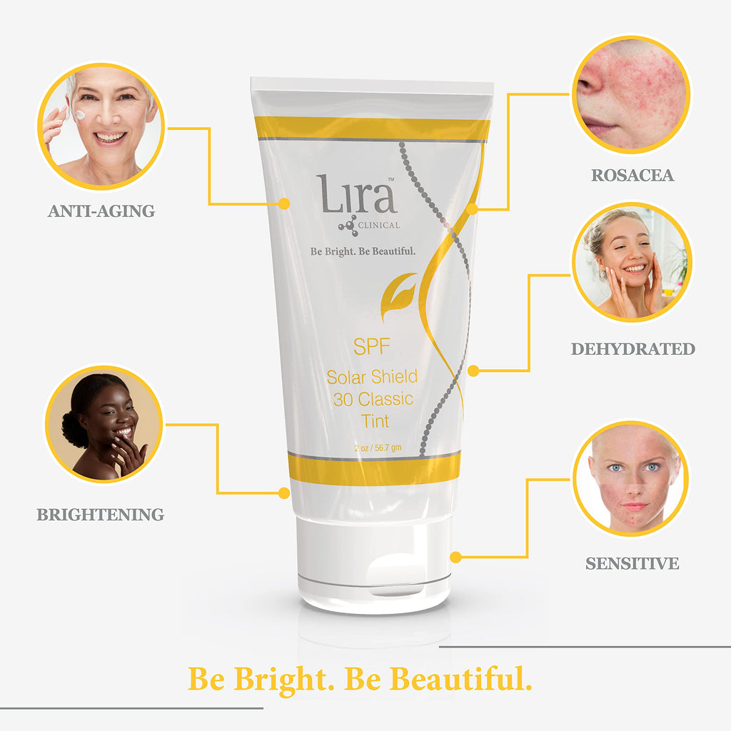 Lira Clinical Solar Shield 30 Classic Tint SPF 30 – 2oz (60ml)