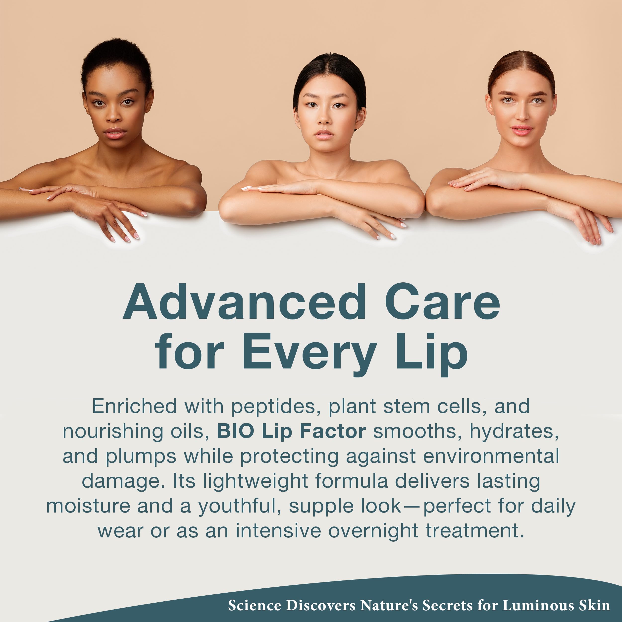 Lira Clinical BIO Lip Factor Lip Balm SPF 15 | Peptides + Vitamins C & E | 0.25 oz