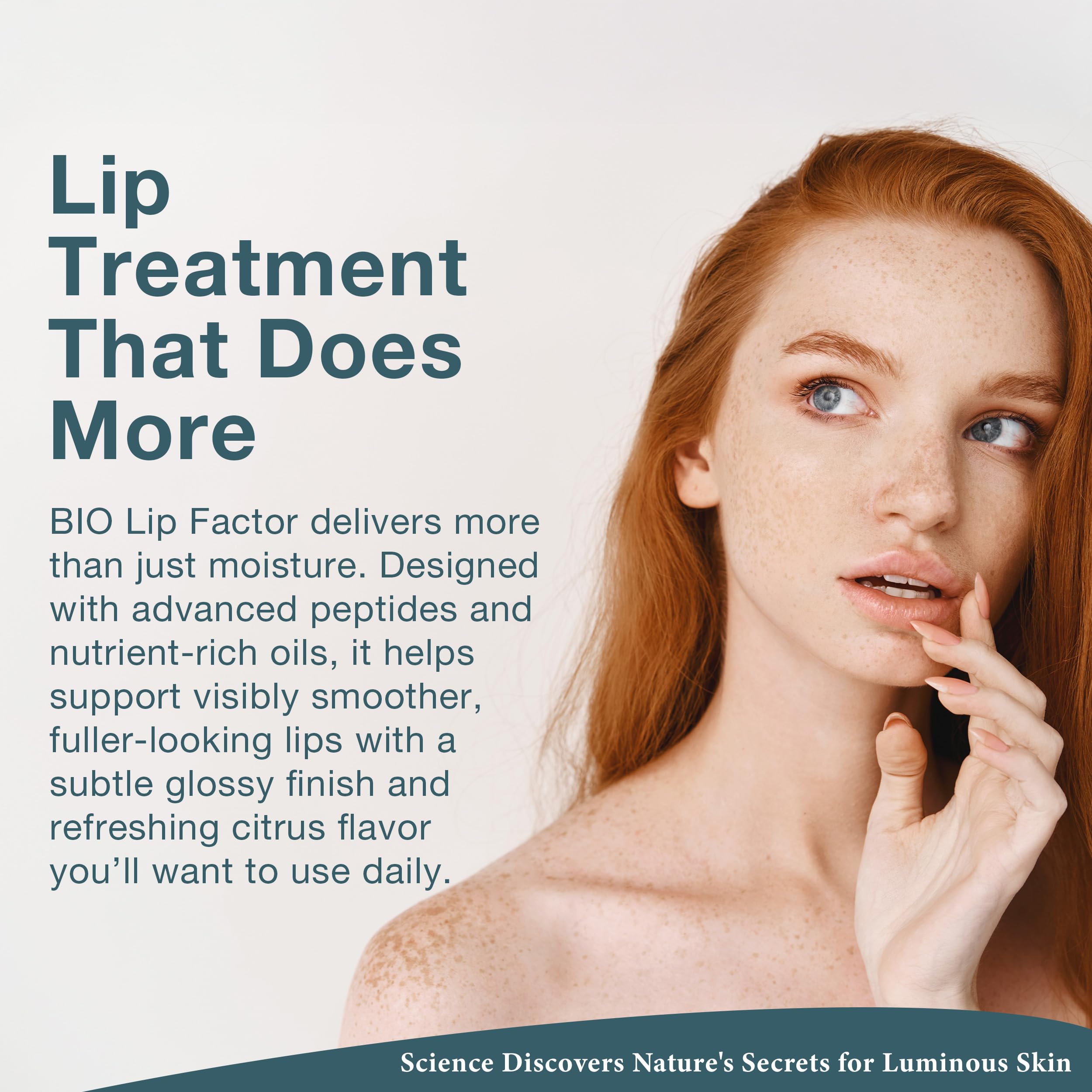 Lira Clinical BIO Lip Factor Lip Balm SPF 15 | Peptides + Vitamins C & E | 0.25 oz