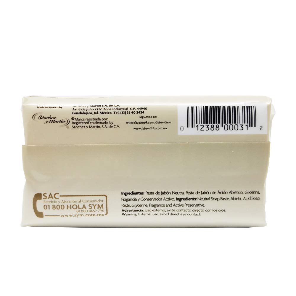 Lirio Dermatologico Bar Soap — Glycerin-Enriched Antibacterial Daily Cleanse, 12-Pack (5.3 oz each)